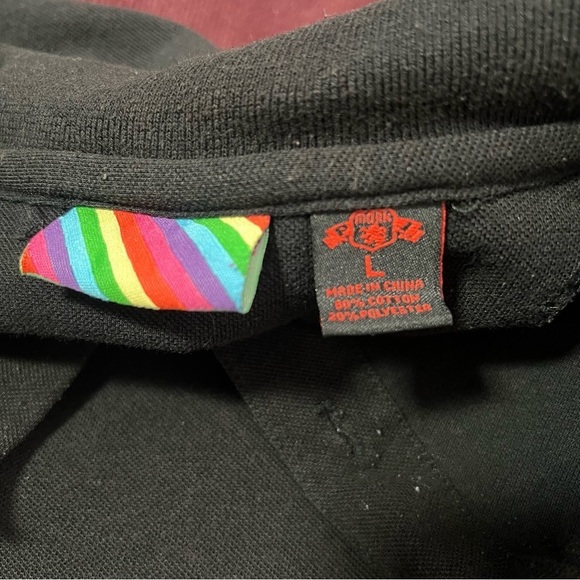 PJ Mark Men's Size Large 2-Button Black Short Sleeve Polo Shirt Business Casual - Picture 6 of 8